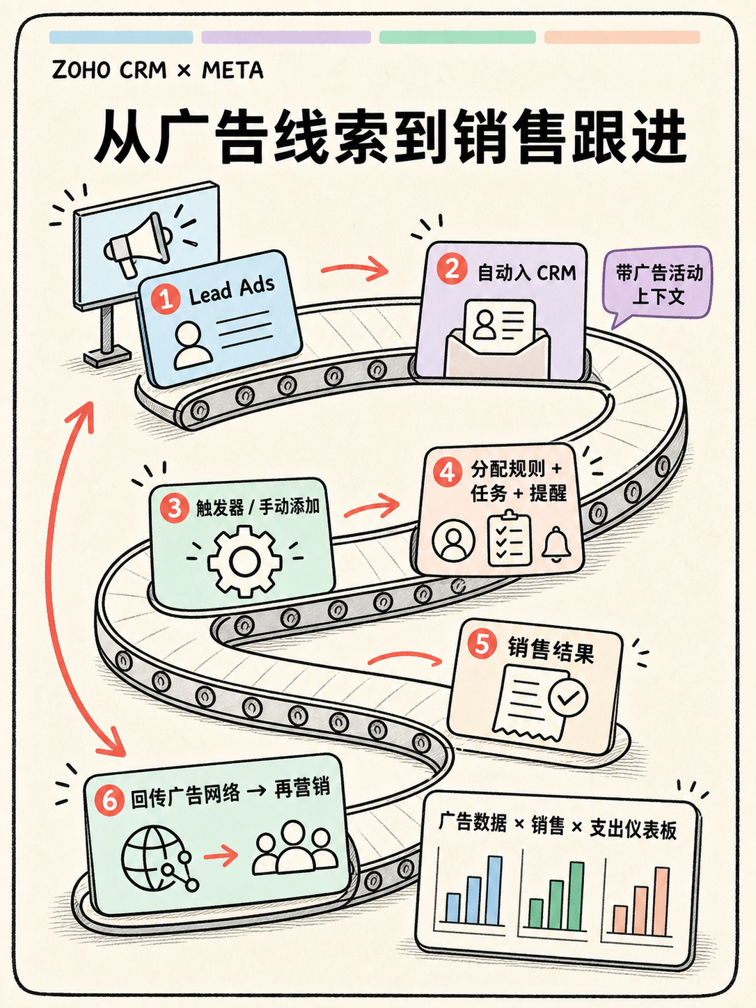Zoho×Meta 线索对接：5 条官方原文核对 · 图 3