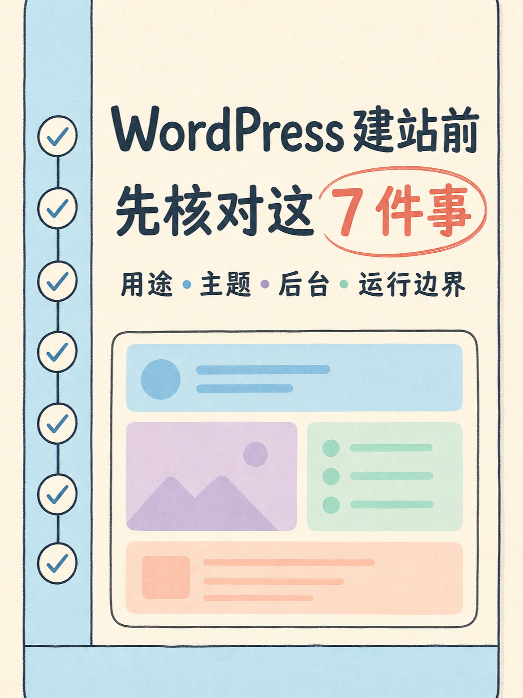 📌 WordPress 选型前先核这五件事